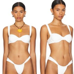 Lovers and Friends from REVOLVE Chasing Sunsets Underwire Top in White